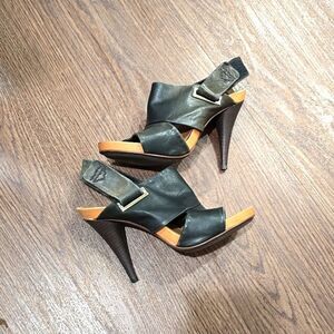 Theory Slingback LEATHER sandals size 37 7US